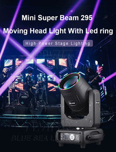 Mini Super Beam 295 lumière principale mobile avec anneau Led trois prisme pour DJ, Disco, Concert, Live Show, mariage - Product Image 2