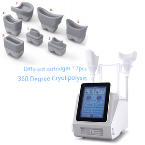 เครื่องสลายไขมันด้วยความเย็น 360 Cryolipolysis แบบไม่ต้องผ่าตัด พร้อมหัวจับคู่สำหรับร่างกายและใบหน้า ใช้ในร้านเสริมสวย - Product Image 4