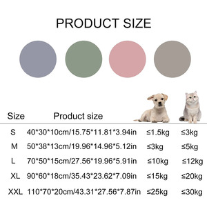 Lit pour chien de grande taille, <span class=keywords><strong>en</strong></span> fibre de polyester multicolores, de haute qualité, personnalisé, accessoires de literie pour animaux de compagnie, lavable - Product Image 5