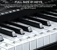 Clavier électronique portable OEM ODM 61 touches avec clavier lumineux pleine taille, écran LCD, casque, support, tabouret, repose-musique et microphone
