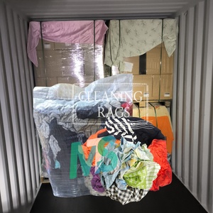 Multicolor High Cotton Industrial Marine Rag Trapo Colored Reclaimed Mixed Knit Cleaning Industrial Rag - Product Image 1