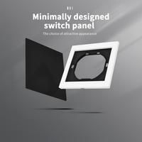 Interruptores y Enchufes de Pared WESA Ultrafinos con Botón Pulsador EU 1/2/3 Vías, Enchufe de Alimentación de 1 Vía, Combinación Libre, Diseño Moderno de Lujo