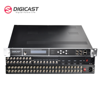 Transmodulateur RF numérique 24 canaux DIGICAST série DMB-24E, tuner numérique DVB-S/S2/DVB-C/ATSC/ISDB-T, prise en charge ASI I/O, gestion web