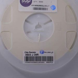 Manufacturer Direct RR1608 0603L390JT 0603 1608 Resistors Chip Resistors SMD Resistors 39ohm 5% 1/10W Thick Film Resistor - Product Image 1