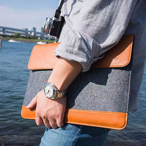 Không Thấm Nước Thân Thiện Với Môi Trường Cảm Thấy Máy Tính Xách Tay Túi PU Da Cảm Thấy Máy Tính Xách Tay Túi - Product Image 6