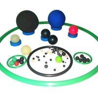 EASILIFE Boule en caoutchouc de silicone souple, petite, unie, haute élasticité, couleur personnalisée, pour l'étanchéité des valves et des pompes
