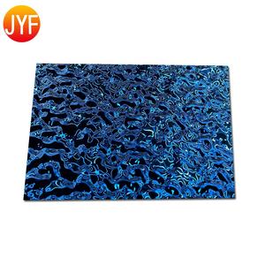 Z Z070 צבע פלדת גיליון דלת דקורטיבי פנלים שחור מים גל חותמת נירוסטה גיליון - Product Image 3