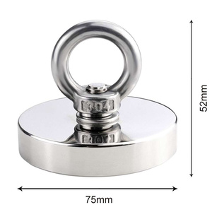 Neodymium N48 kail pancing Magnet kuat rakitan magnetis bentuk cangkir dengan dudukan Magnet berlapis bahan NDFeB
