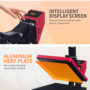 Bon prix Machine de presse <span class=keywords><strong>à</strong></span> chaud pour T-shirt Machine d'impression par transfert de chaleur pour tissu, papier <span class=keywords><strong>à</strong></span> sublimation, encre de sublimation, imprimante <span class=keywords><strong>à</strong></span> plat - Product Image 3