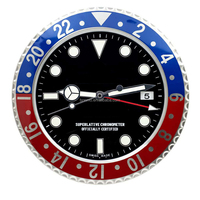 Reloj de Pared de Metal con Forma de Reloj de Pulsera, Regalo de Lujo, Decoración para el Hogar, Estilo Hulk