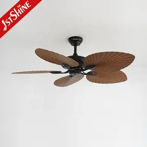 1stshine ceiling fan patio classic style palm style ABS blades waterproof IP42 ceiling fan