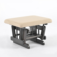 Fauteuil à bascule ergonomique moderne en bois massif écologique pour maternité et allaitement, avec repose-pieds, pour salon et chambre d'enfant