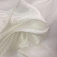 Tissu Pongee de Soie 100% Naturelle Blanc Blanchi Lisse de Haute Qualité Standard pour Écharpe Confortable et Dessin Manuel DIY