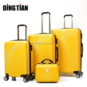 Dingtian Manufacture candy color trolley luggage wholesale price luggage silent universal wheel Trinity Lock