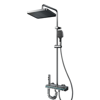 Ensemble intelligent de douche de pluie de salle de bains de luxe moderne ensemble de mélangeur de douche de piano de Digital