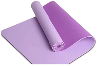 Tapis de yoga TPE couleur personnalisée, épaisseur 6mm/8mm, taille 183x61cm, écologique, antidérapant, pour Pilates, avec logo personnalisé