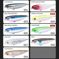 Vente en gros de leurres de pêche Pencil 60mm/90mm, leurres artificiels OEM pour la pêche en eau salée, leurres de pêche Pencil Whopper Plopper