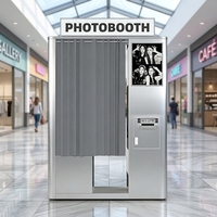 Kiosque photo personnalisé détachable, cabine photo pour selfie, location de cabine photo pour mariage, fête, événement, machine à photos avec rideau d'intimité