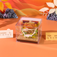Bloc-notes en papier 3D Montagne Laojun Coucher de soleil doré, Calendrier quotidien 2027, Sculpture lumineuse, Souvenir haut de gamme, Bloc-notes 3D