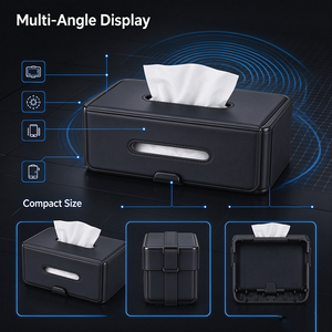 Portapañuelos Colgante para Coche, Fácil de Instalar, Caja de Almacenamiento de Servilletas para Reposacabezas o Visera del Coche - Product Image 4