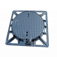 Couvercle de trou d'homme en fonte ductile GGG500-7 EN124-2-2015 D400 fonderie joint en caoutchouc créatif couvercle de puits personnalisé