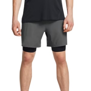 กางเกงขาสั้นกีฬาผู้ชายแบบยืด 2-in-1 สไตล์แฟชั่นสั่งทำ ขายส่ง กางเกงออกกำลังกายสำหรับผู้ชาย - Product Image 2