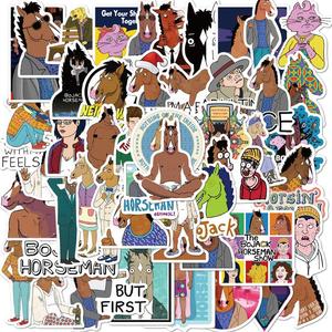 Autocollants décoratifs en vinyle PVC personnalisés ZY0535C, imperméables, style anime <span class=keywords><strong>BoJack</strong></span> Horseman, pour bagages, qualité supérieure, style cartoon - Product Image 6