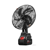 Nouveau ventilateur oscillant sans fil à batterie lithium longue durée, haute puissance, pour la maison, la voiture et l'extérieur, silencieux 37-45 dB, 1200-2000 mA