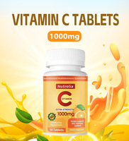 Compléments alimentaires en comprimés de vitamine C 1000mg, marque privée d'usine, stock rapide disponible