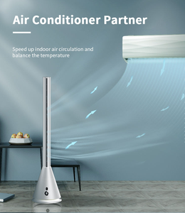 <span class=keywords><strong>Ventilateur</strong></span> sur pied intelligent sans pales 9 vitesses, <span class=keywords><strong>ventilateur</strong></span> de refroidissement domestique avec télécommande, en plastique, silencieux, à vitesse réglable - Product Image 4