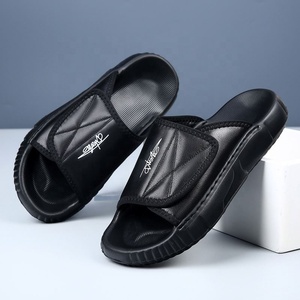 Sandales pour hommes en faux daim, respirantes, légères, avec semelle extérieure en EVA antidérapante et anti-odeur, à bout ouvert, pour l'été et l'extérieur - Product Image 2