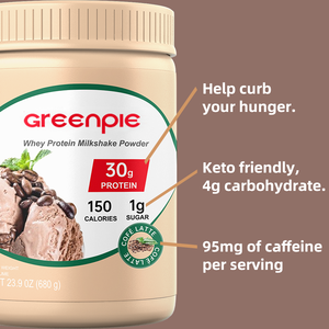 Greenpie Portable Vanille Repas Aromatisé Remplacement Protéine Régime Shake Poudre Haute Protéine et Supplément Nutritionnel