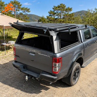 Capot de benne en aluminium pour pick-up, compatible Ranger 2026 avec inserts de fenêtres latérales, et compatible Hilux