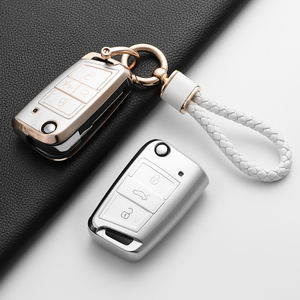Nouvelle housse de <span class=keywords><strong>clé</strong></span> de Style TPU pour VW Volkswagen Golf 7 MK7 Tiguan MK2 pour <span class=keywords><strong>SEAT</strong></span> Ateca <span class=keywords><strong>Leon</strong></span> FR <span class=keywords><strong>2</strong></span> Ibiza pour Skoda Octavia - Product Image 5