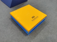 Tapis de Gymnastique Pliant de 5cm d'Epaisseur en Toile PU Mousse PVC de 3m de Longueur pour la Danse Pratique Fitness Yoga Sit-ups Somersault Entraînement