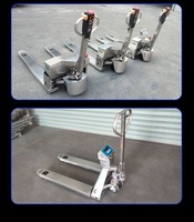 Chariot élévateur électrique en acier inoxydable 304 de 2 tonnes avec balance numérique, chariot élévateur électrique étanche, chariot élévateur manuel