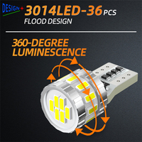 Ampoule LED Stroboscopique T10 W5W 194 168 2825 Sans Erreur Canbus pour Éclairage Intérieur de Voiture, Porte Latérale, Plaque d'Immatriculation, Plafonnier et Lampe de Lecture