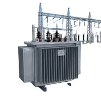 Transformateur de puissance immergé dans l'huile à haut rendement énergétique YongHui, bobines en cuivre/aluminium, 6kV/10kV/35kV 380V