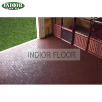 Matras Karet EPDM Anti-Selip untuk Kandang Kuda/Sapi & Penggunaan di Taman, Tebal 17mm, Ramah Lingkungan, Tahan Air, Peredam Suara
