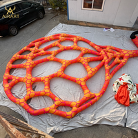 Ballon géant gonflable en forme de couronne sur le thème de la forêt tropicale, taille personnalisable, pour décoration de boîte de nuit, fête ou parc