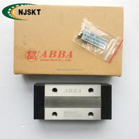 Coussinets de guidage linéaire ABBA avec couvercle et engrenage pour applications CNC/tournage, lubrifiés à la graisse, modèle BRD25LR