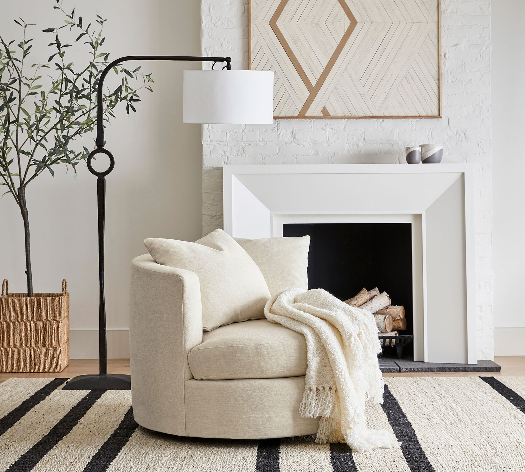 armchair for living room upholstered swivel armchair