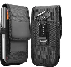 Card Slot Oxford Doek Nylon Slijtage Riem Clip Universele Taille Telefoon Case