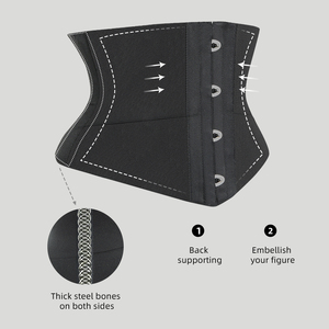Ajustar ganchos huesos de acero corsé cinturones para mujer alta elasticidad deporte cintura Cinchers Shaper Control de barriga cintura entrenador Shaper - Product Image 3