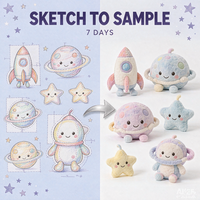Jouet en peluche personnalisé ODM/OEM, personnage de dessin animé spatial de haute qualité, poupée en peluche galaxie pour la production de merchandising de marque sur mesure