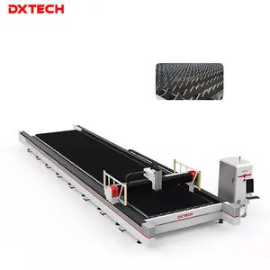 DXTECH CNC süper geniş Format Fiber lazer kesim makinesi için Metal paslanmaz çelik karbon çelik yüksek kesme hassasiyeti çin