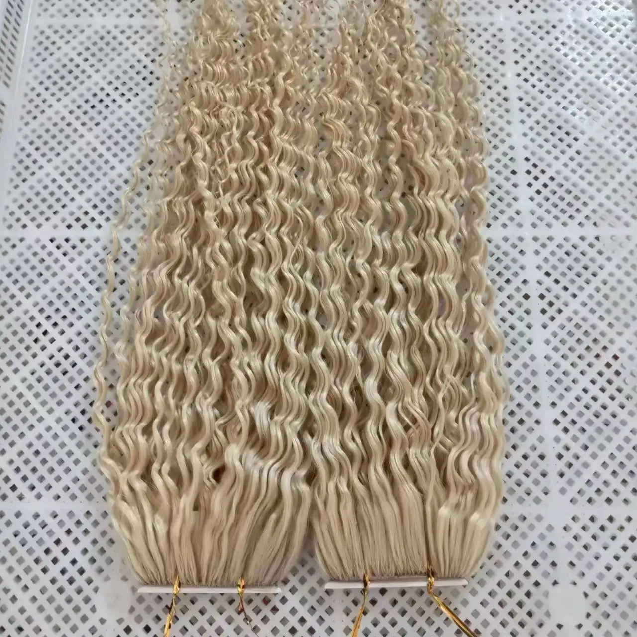 100% Virgin Remy Human Hair 0.6g/0.8g/1g/strand Blonde Color 22inch Long Feather Hair Extensions U/I/V/Nano Tip Hair Extension