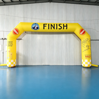 Arche gonflable personnalisée pour course à pied en tissu Oxford pour événements sportifs en plein air, marathon, publicité, décoration commerciale