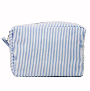 Bolsa de Cosméticos de Algodón a Rayas, Versátil, con Logotipo Personalizable, Gran Capacidad, Portátil, Unisex, Venta Caliente - Product Image 4