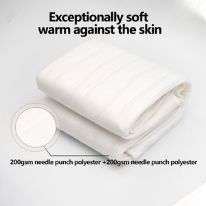 Couverture électrique en polyester à aiguilles douces de différentes tailles avec 3 niveaux de chauffage, coussin chauffant pour matelas - Product Image 2